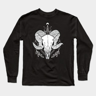 Ram Skull Long Sleeve T-Shirt